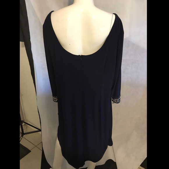 NEW Alex Evenings Embellished 3/4 Sleeve Sheath Dress [PLUS SZ‎ 22W ] - Picture 7 of 8